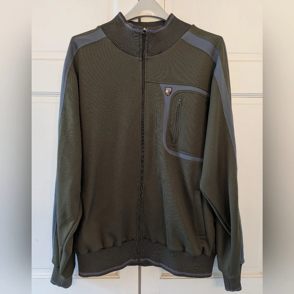 Kuhl Olive Green Full-Zip Sweater - Picture 1 of 3